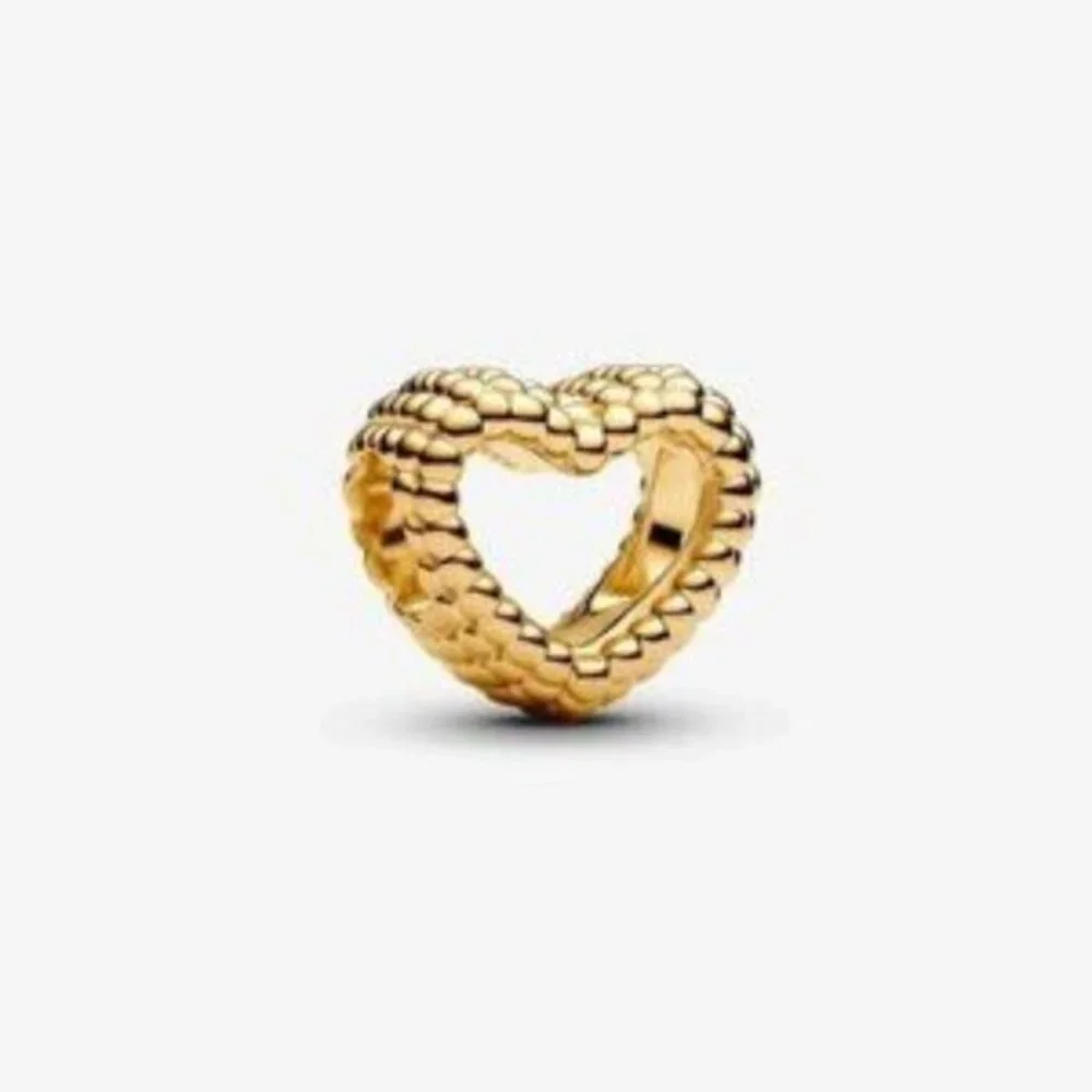 Authentic Beaded Open Heart Pandora Charm